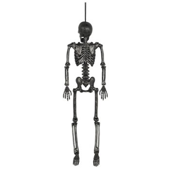 Destination Holiday Hanging Halloween Skeleton - Silver