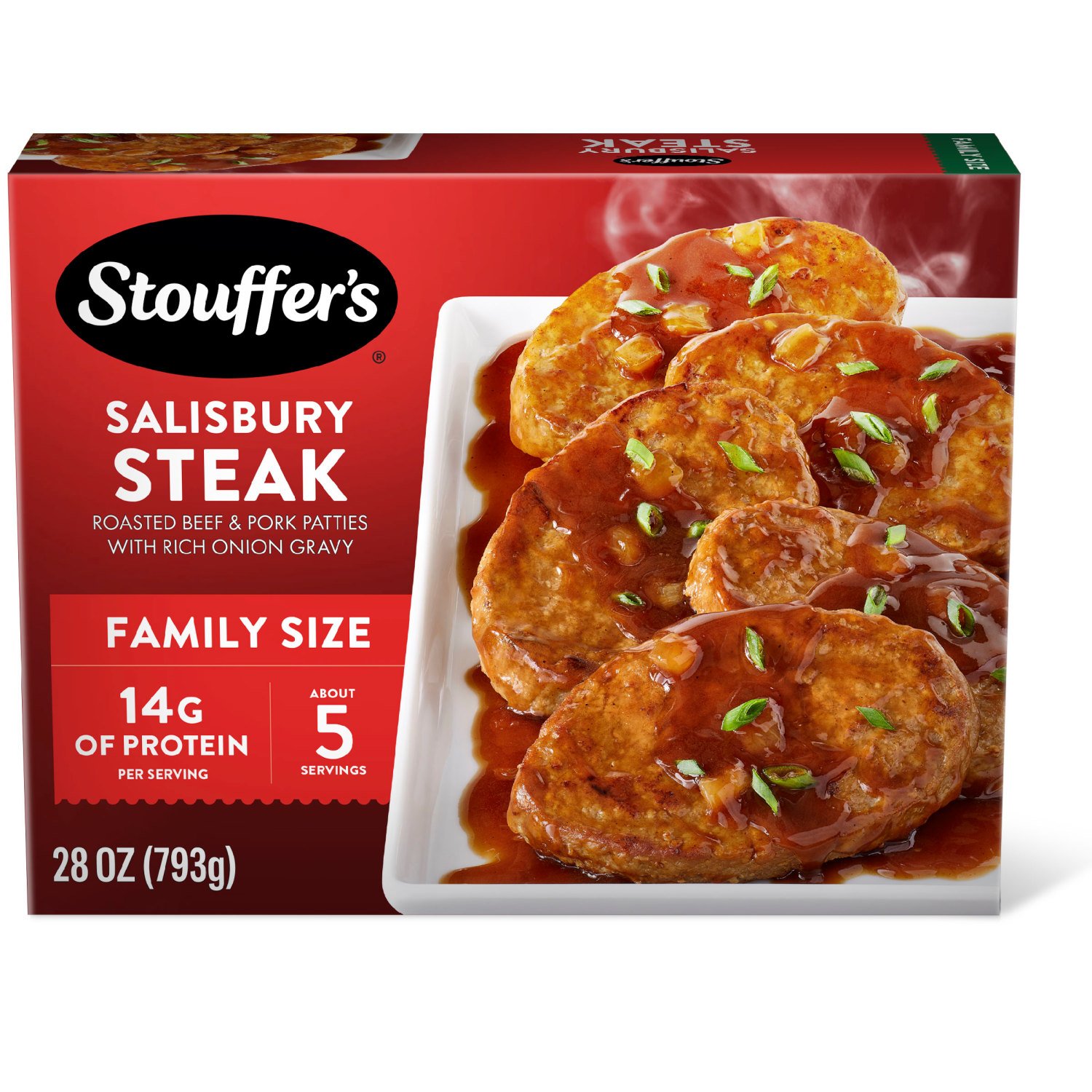 Stouffer's Salisbury Steaks Frozen Meal - Family Size - Shop Entrees ...