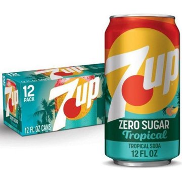 7UP Tropical Zero Sugar 12 Pack Cans