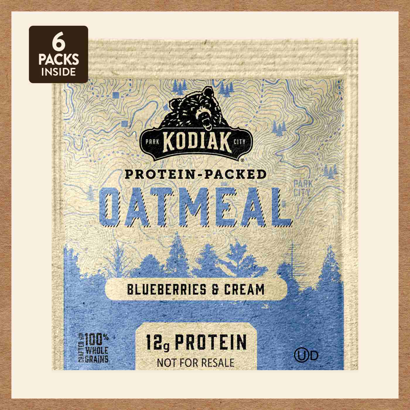 Kodiak 12g Protein Packed Oatmeal - Blueberries & Cream; image 2 of 4