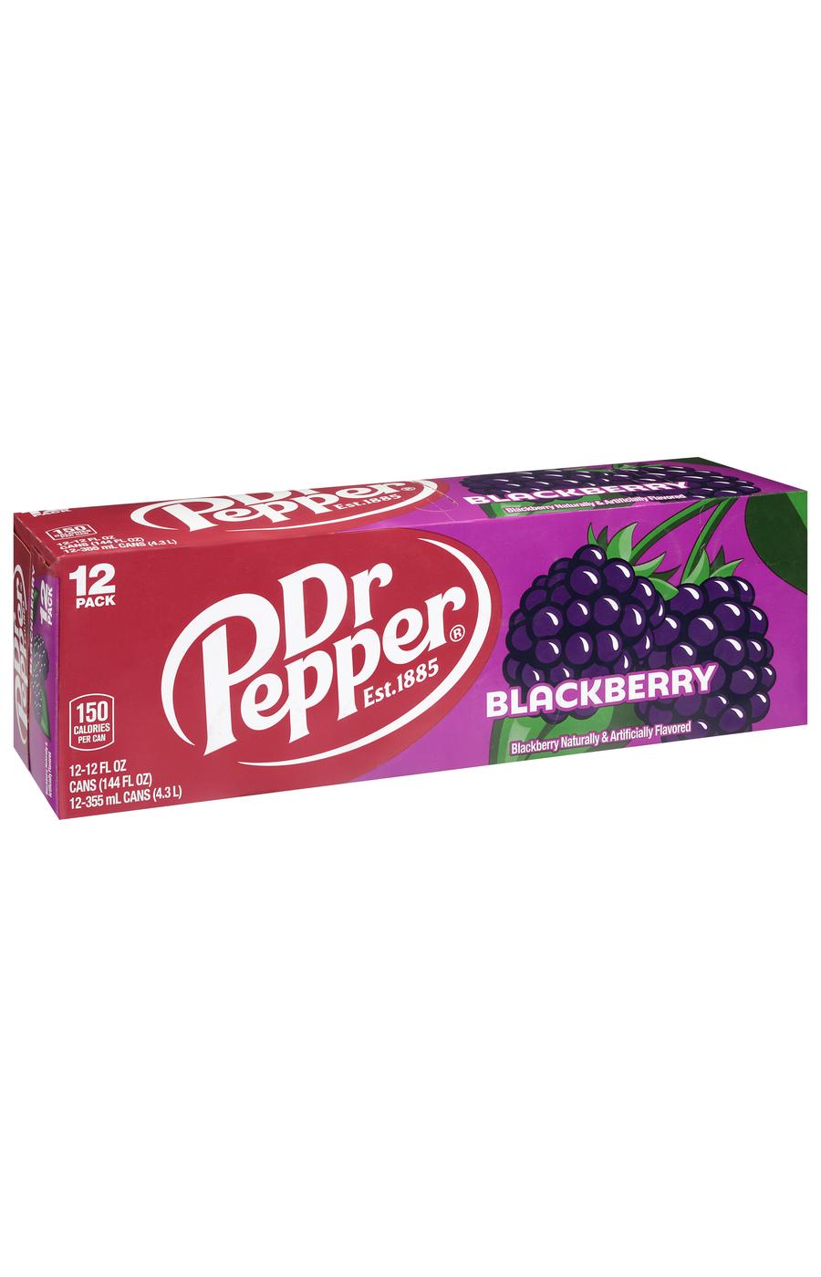 Dr Pepper Blackberry Soda 12 pk Cans; image 5 of 9