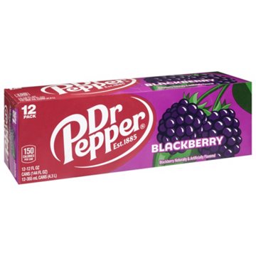 Dr Pepper Blackberry Soda 12 pk Cans