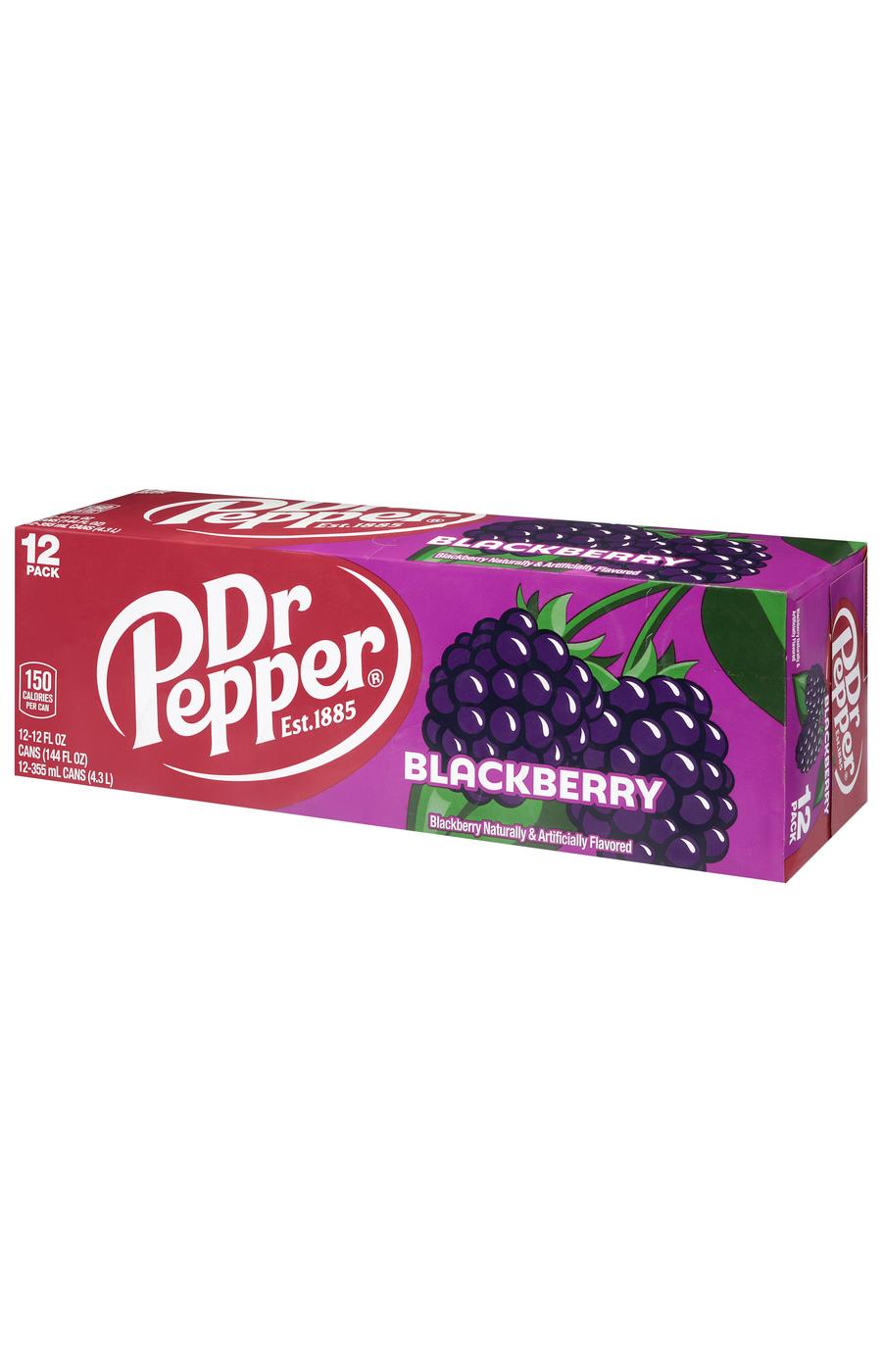 Dr Pepper Blackberry Soda 12 pk Cans; image 6 of 9