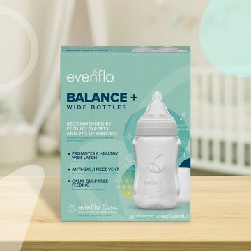 Evenflo Balance + Wide 9 oz Bottles, 2 ct