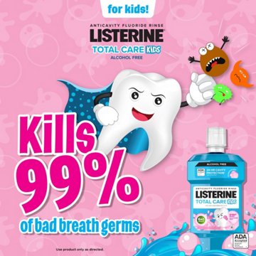 Listerine Total Care Kids Bubble Blast, 16.9 oz