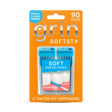 Grin Softstx Soft Dental Picks, 90 ct