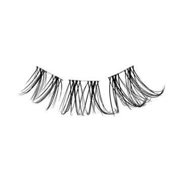 KISS Falscara Clear Band Lashes Starter Kit - Feathery & Wispy, 10-14mm Multipack
