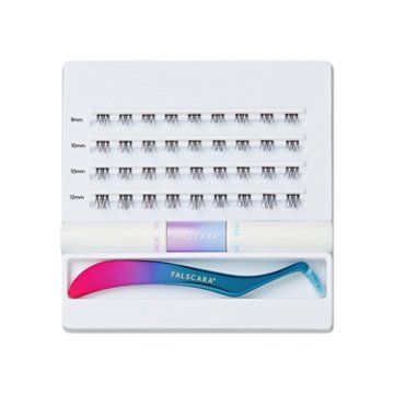 KISS Falscara Ultra Natural Lashes Starter Kit - Light & Airy Wisps, 10-14mm Multipack