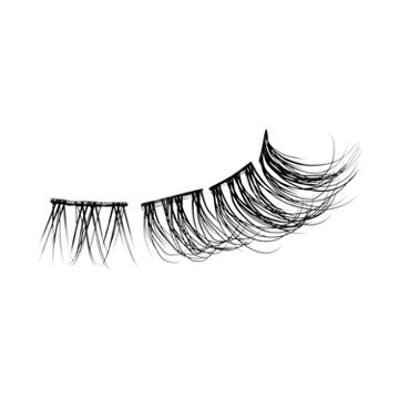 KISS Falscara Ultra Natural Lashes Starter Kit - Light & Airy Wisps, 10-14mm Multipack