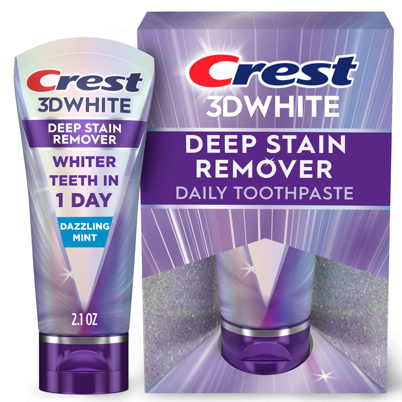 Crest 3DWhite Brilliance Deep Stain Remover Toothpaste - Dazzling Mint; image 1 of 10