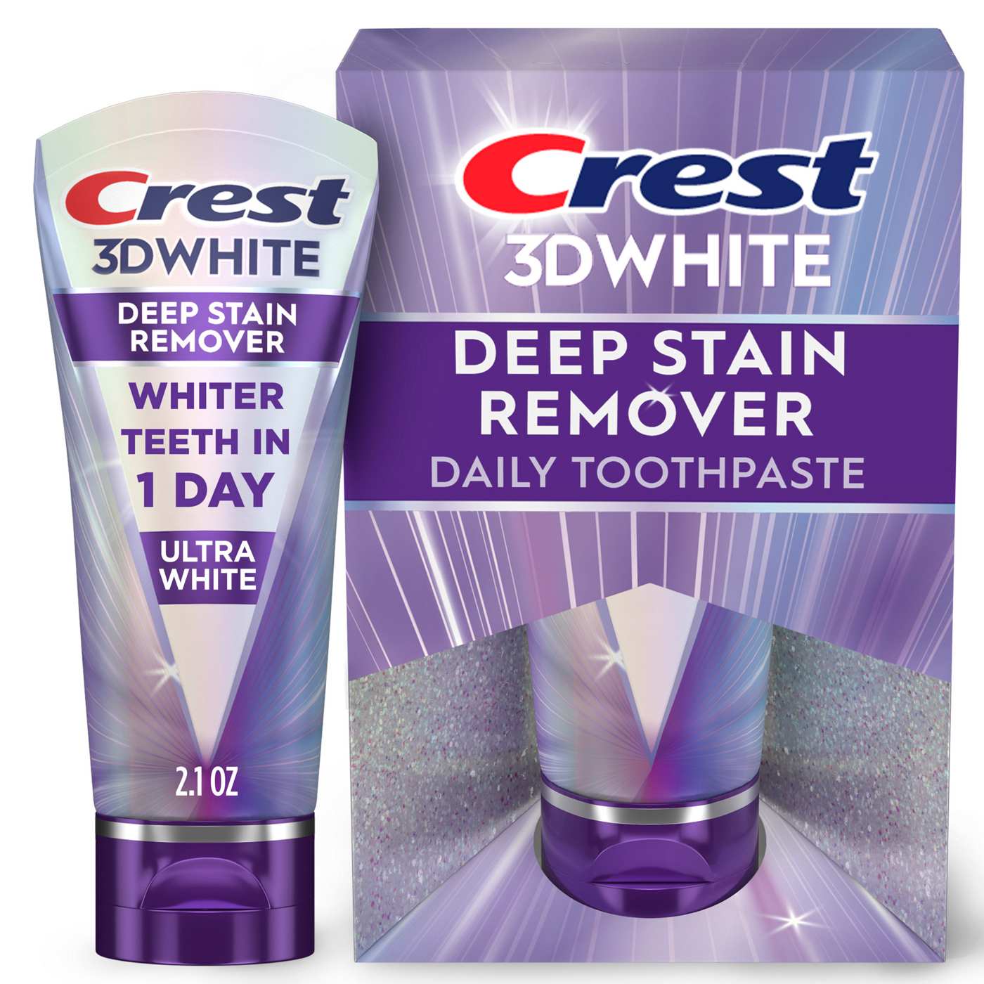 Crest 3D White Brilliance Deep Stain Remover Daily Toothpaste; image 1 of 10