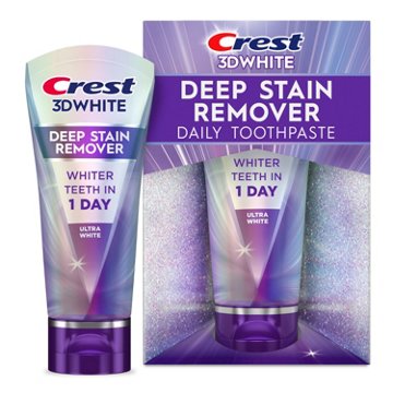 Crest 3D White Brilliance Deep Stain Remover Daily Toothpaste, 2.1 oz