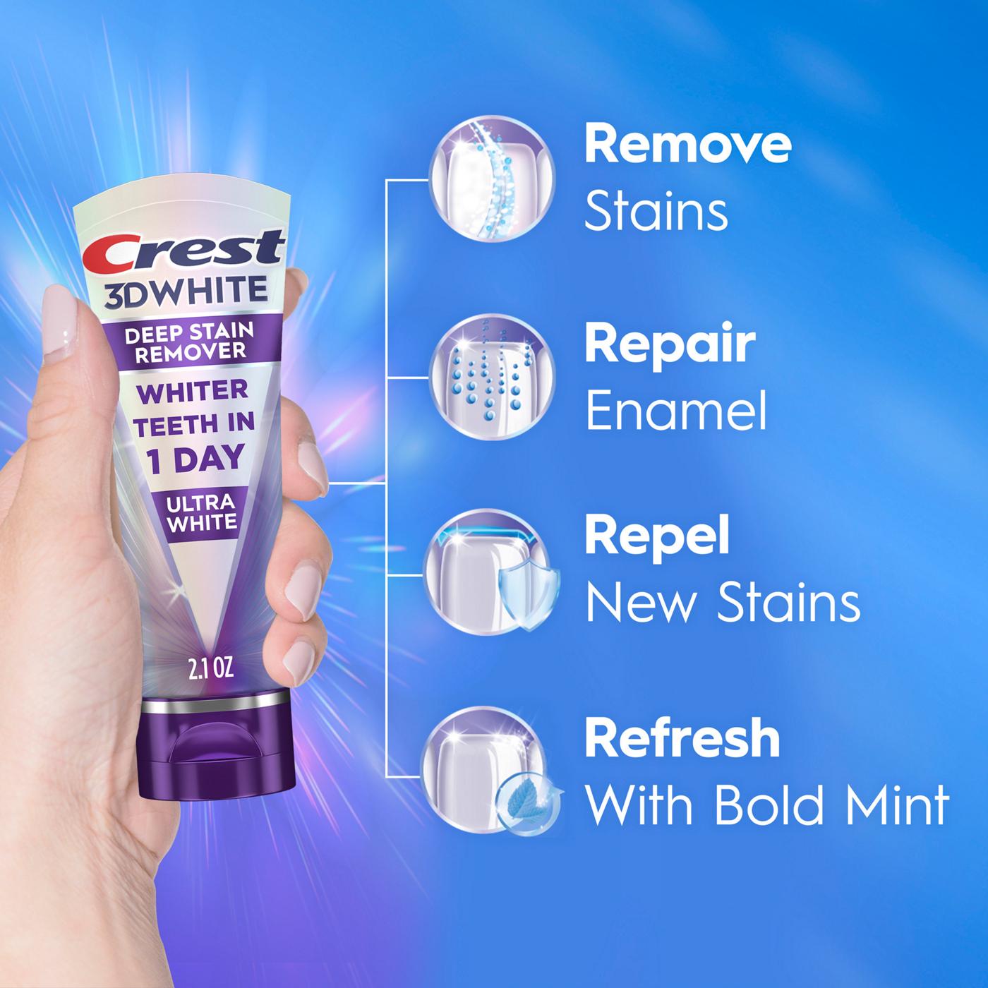 Crest 3D White Brilliance Deep Stain Remover Daily Toothpaste; image 2 of 10