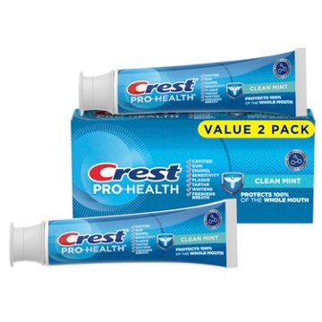 Crest Pro-Health Toothpaste - Clean Mint, 4.3 oz Tubes