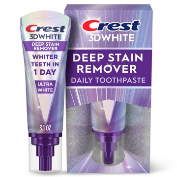 Crest 3D White Deep Stain Remover Toothpaste Ultra White, 3.1 oz