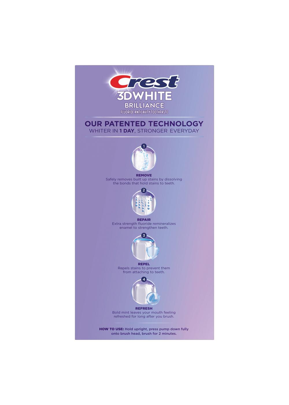 Crest 3D White Deep Stain Remover Toothpaste Ultra White; image 2 of 10