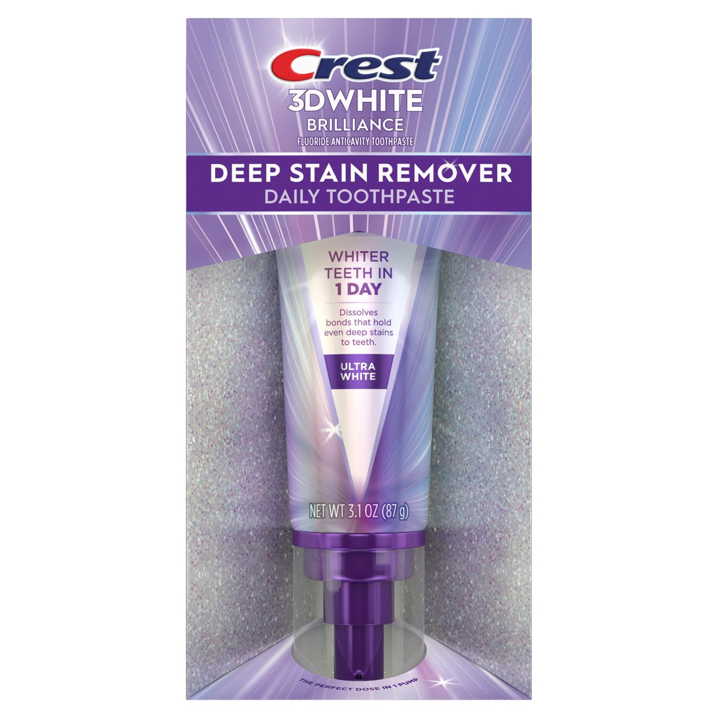 Crest 3D White Deep Stain Remover Toothpaste Ultra White; image 7 of 10