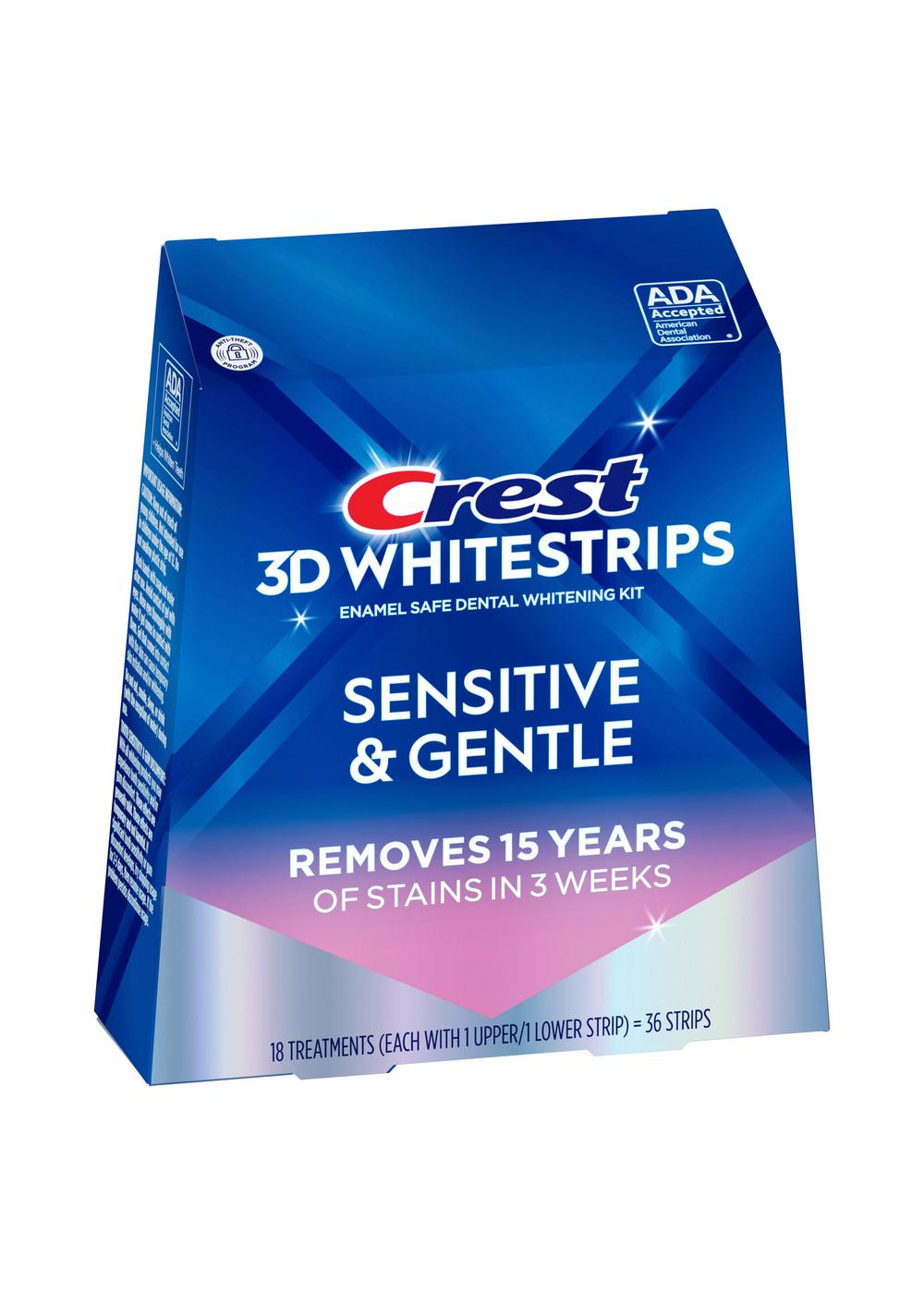 Crest 3D White Sensitive & Gentle Whitestrips; image 2 of 3