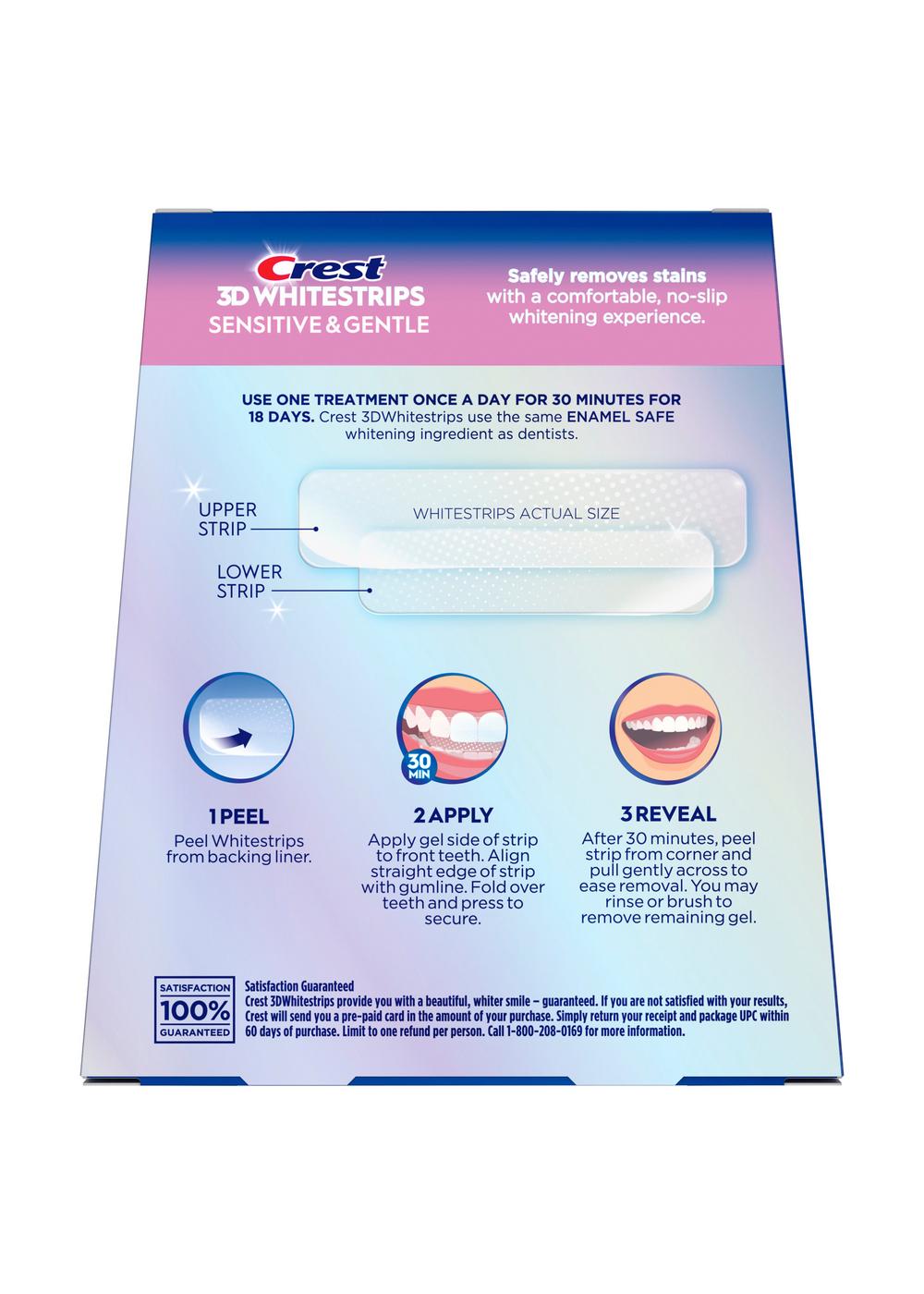Crest 3D White Sensitive & Gentle Whitestrips; image 3 of 3