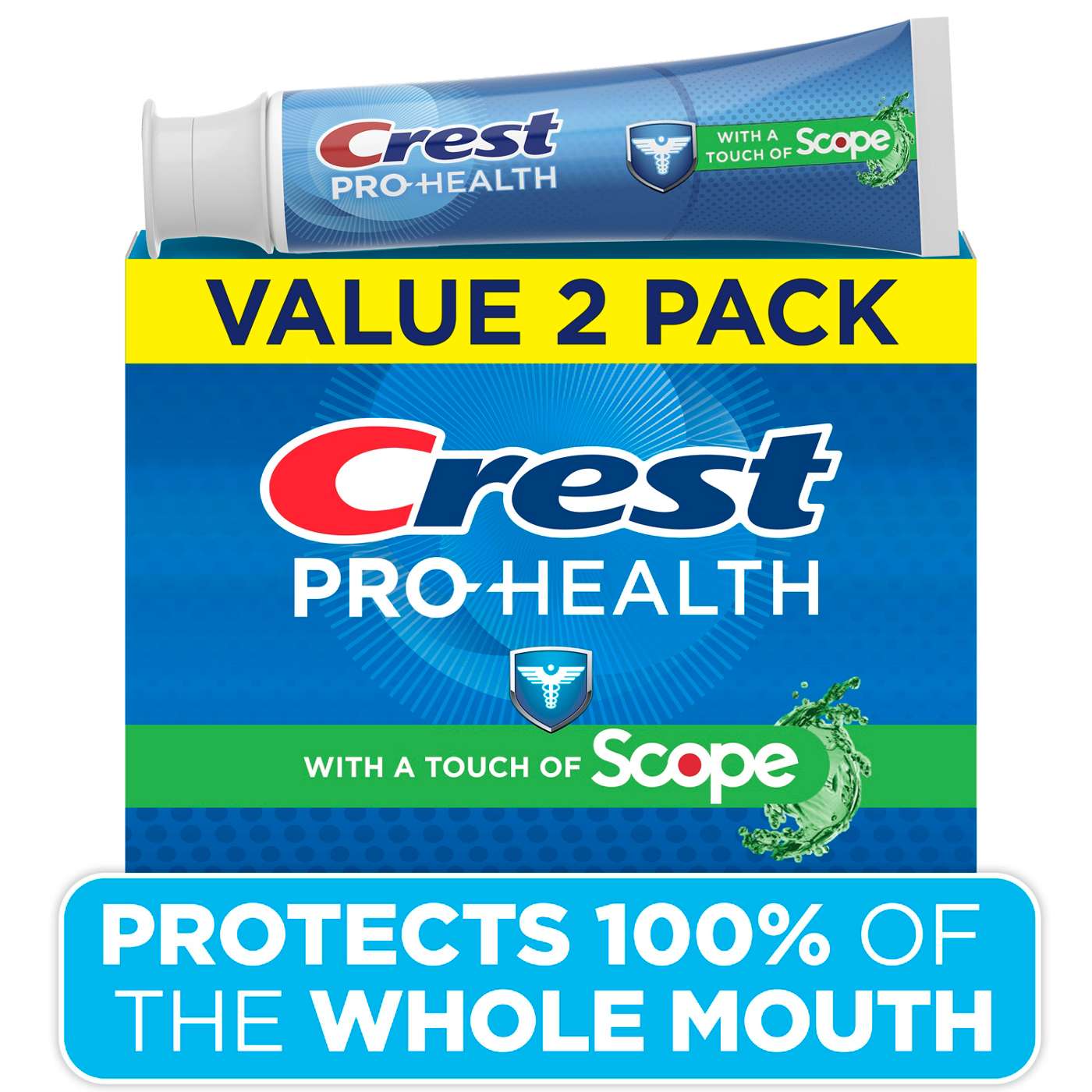 Crest Pro-Health Toothpaste Plus Scope, 4.3oz 2 Pk; image 1 of 10