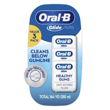 Oral-B Glide Floss Healthy Gums, 3 pk, 54.6 yd