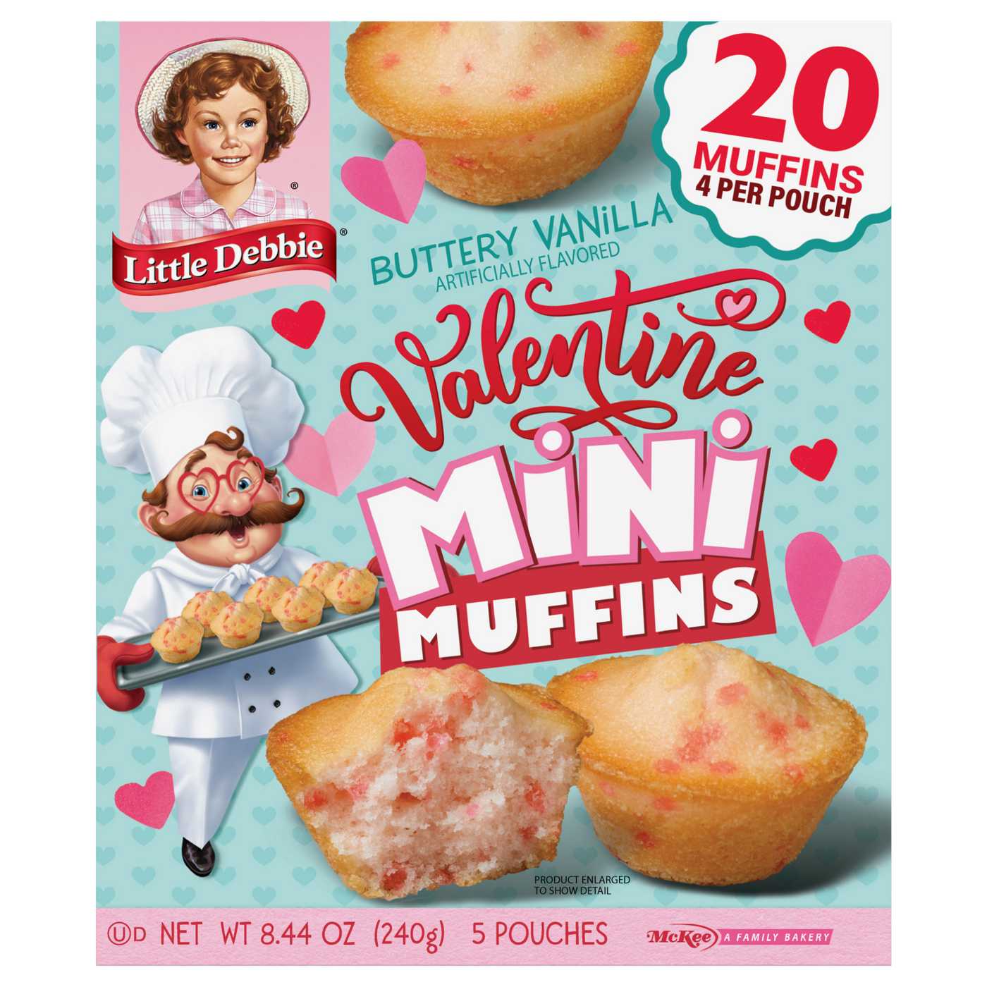 Little Debbie Mini Valentine Muffins Snack Packs; image 1 of 2