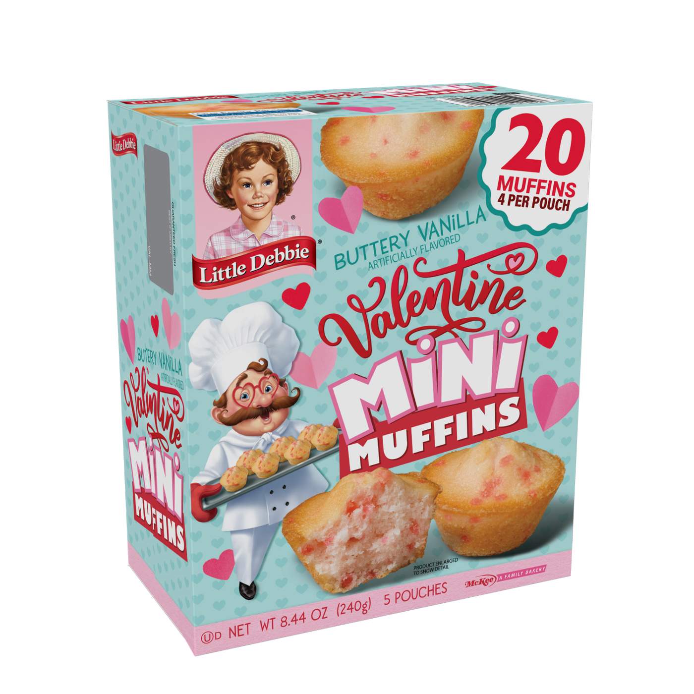 Little Debbie Mini Valentine Muffins Snack Packs; image 2 of 2