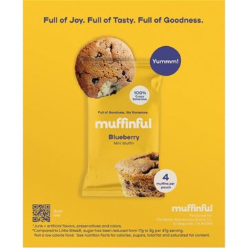 Muffinful Mini Blueberry Muffins Pouches, 5 ct