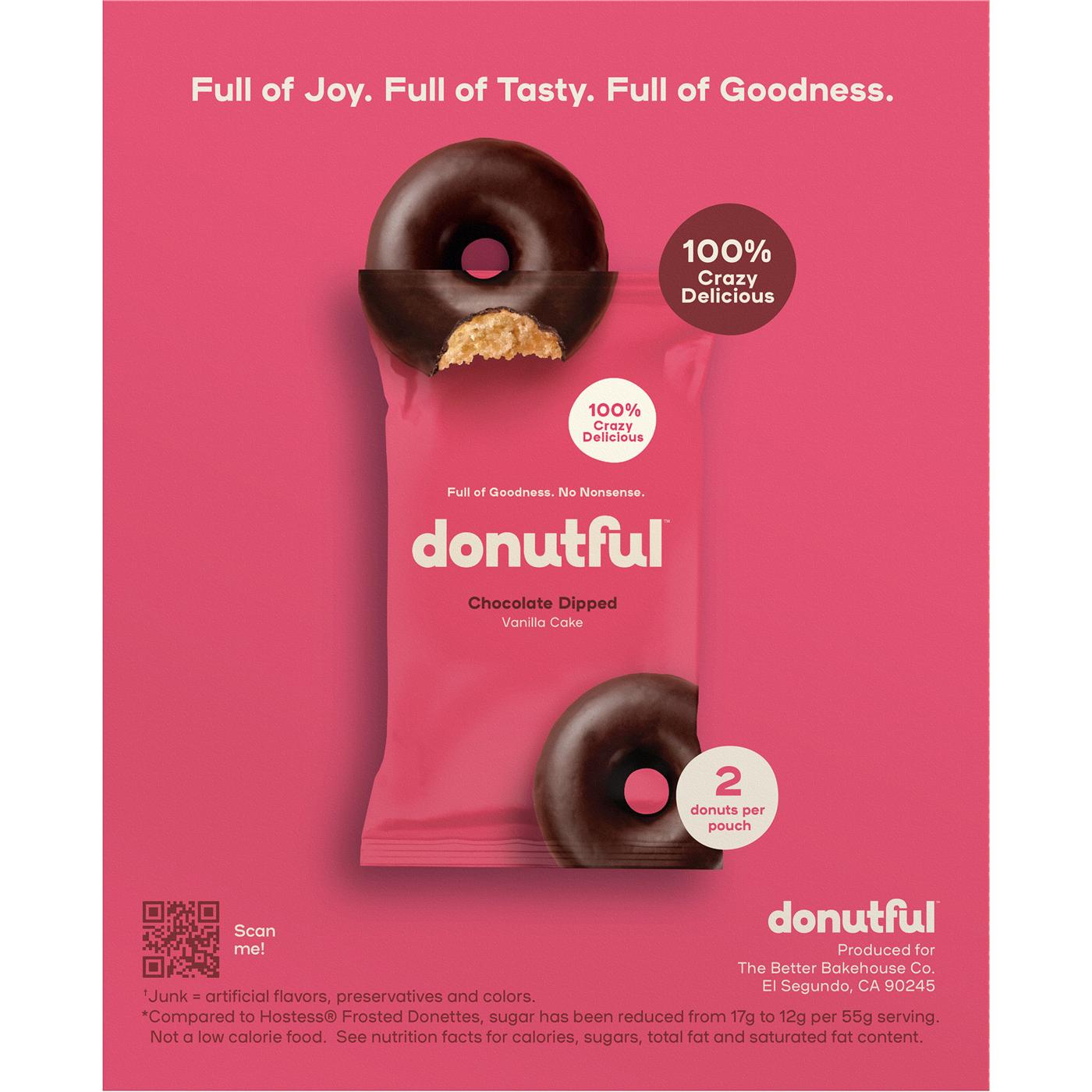 Donutful Chocolate Dipped Mini Donuts Pouches; image 2 of 2