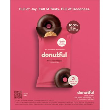 Donutful Chocolate Dipped Mini Donuts Pouches, 5 ct