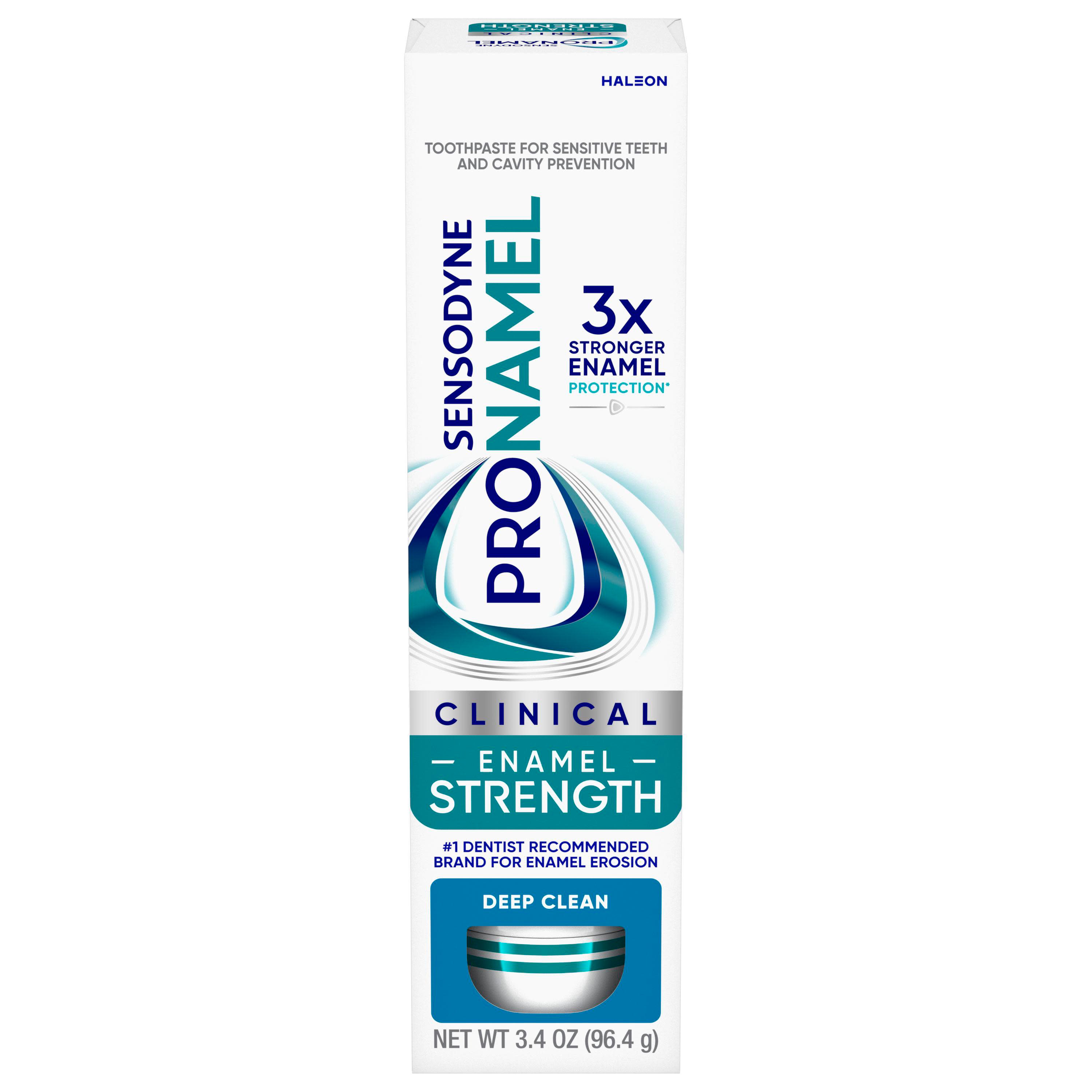 Sensodyne Pronamel Clinical Enamel Strength Toothpaste, Deep Clean ...