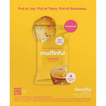 Muffinful Confetti Mini Muffins Pouches, 5 ct
