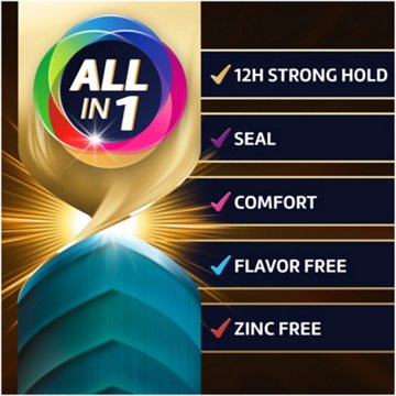 Poligrip Power Max Ultimate All-In-1 Denture Adhesive Cream, 2.2 oz