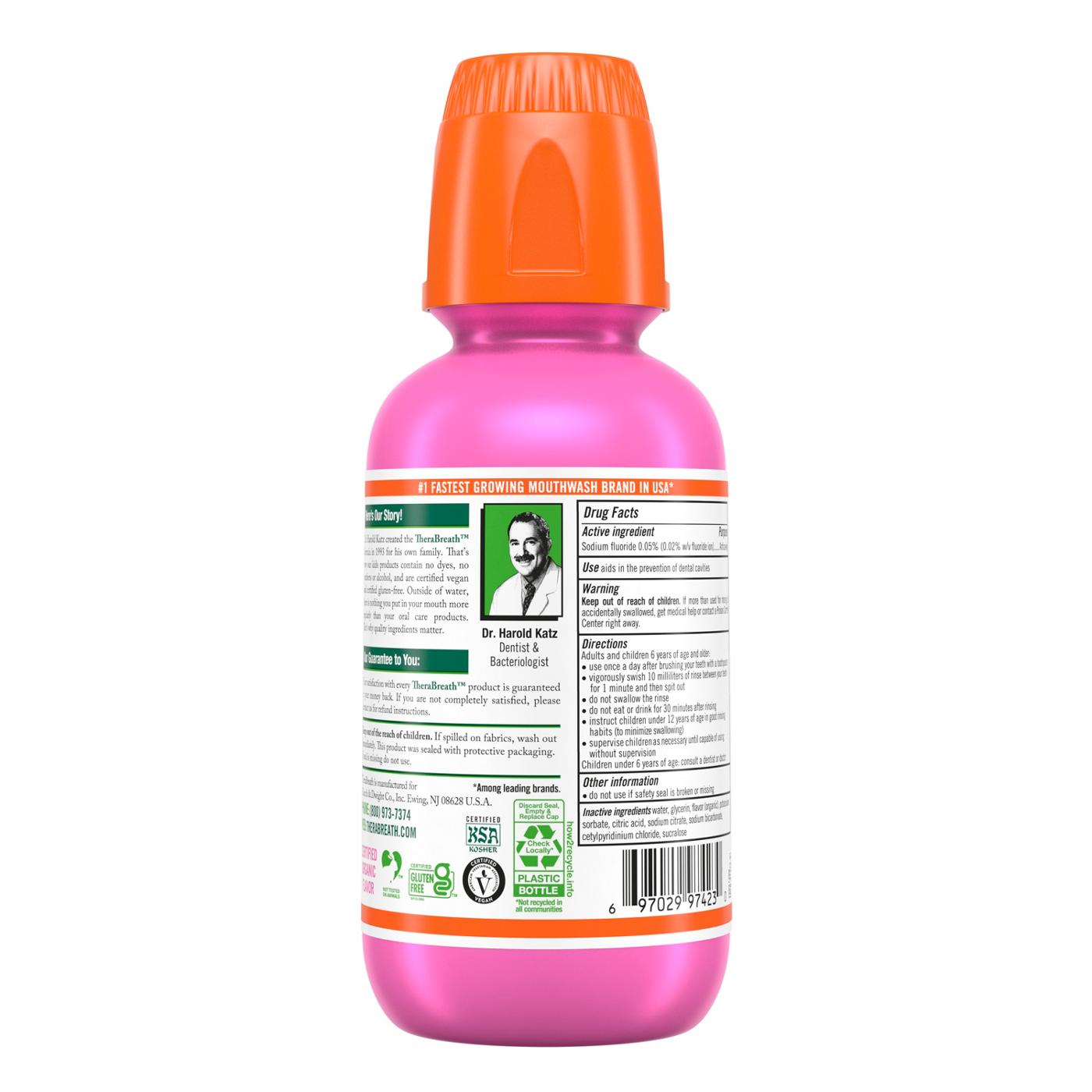 Therabreath For Kids Anti Cavity Oral Rinse Bubblegum; image 10 of 14