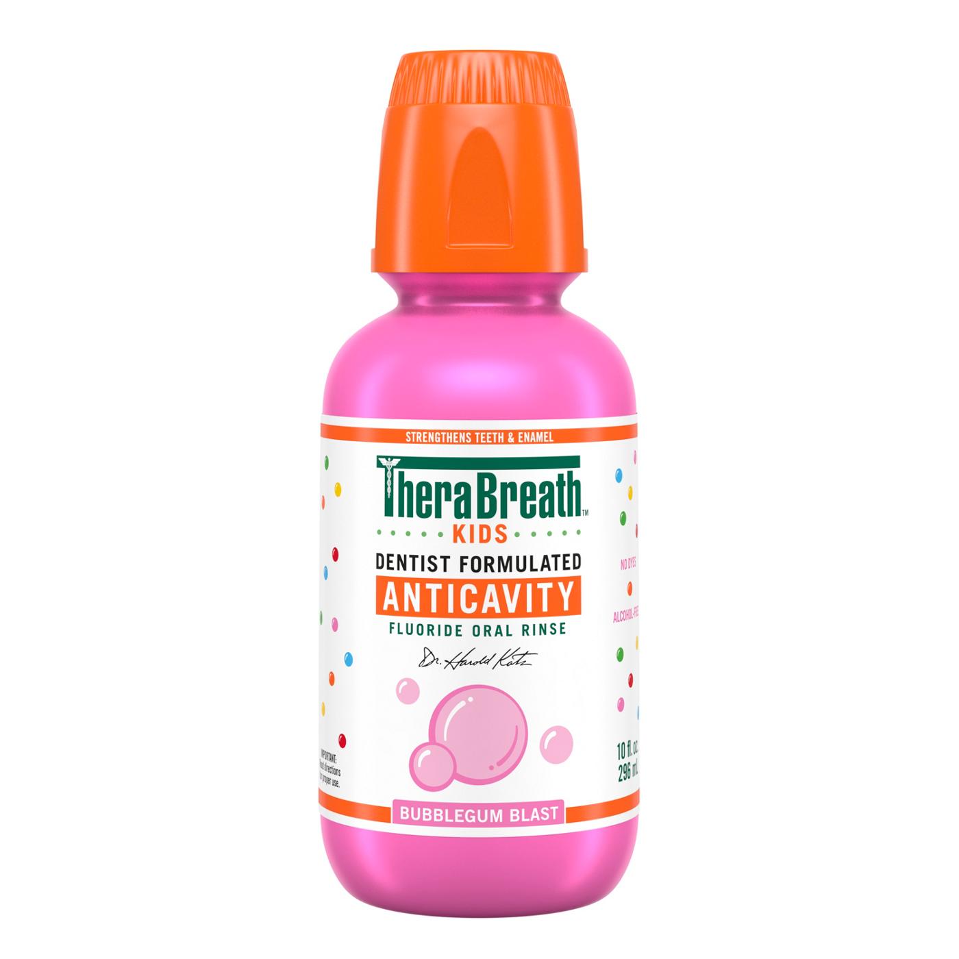 Therabreath For Kids Anti Cavity Oral Rinse Bubblegum; image 1 of 14