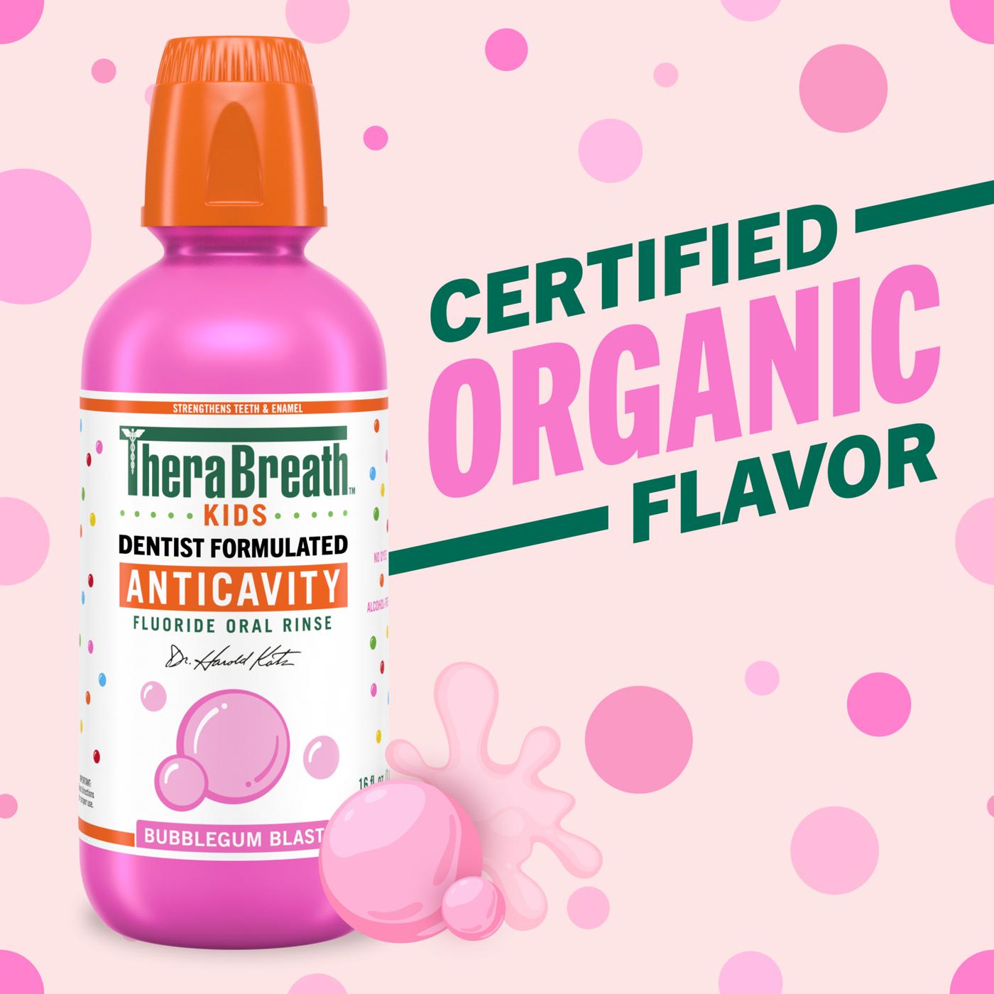 Therabreath For Kids Anti Cavity Oral Rinse Bubblegum; image 8 of 14