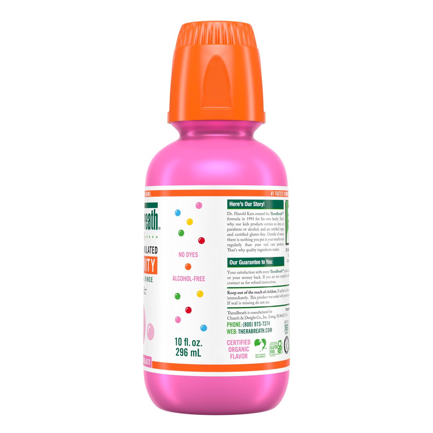 Therabreath For Kids Anti Cavity Oral Rinse Bubblegum; image 9 of 14