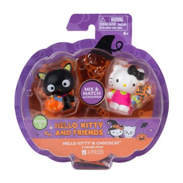 Hello Kitty & Chococat Halloween 2 Figure Pack, 2"