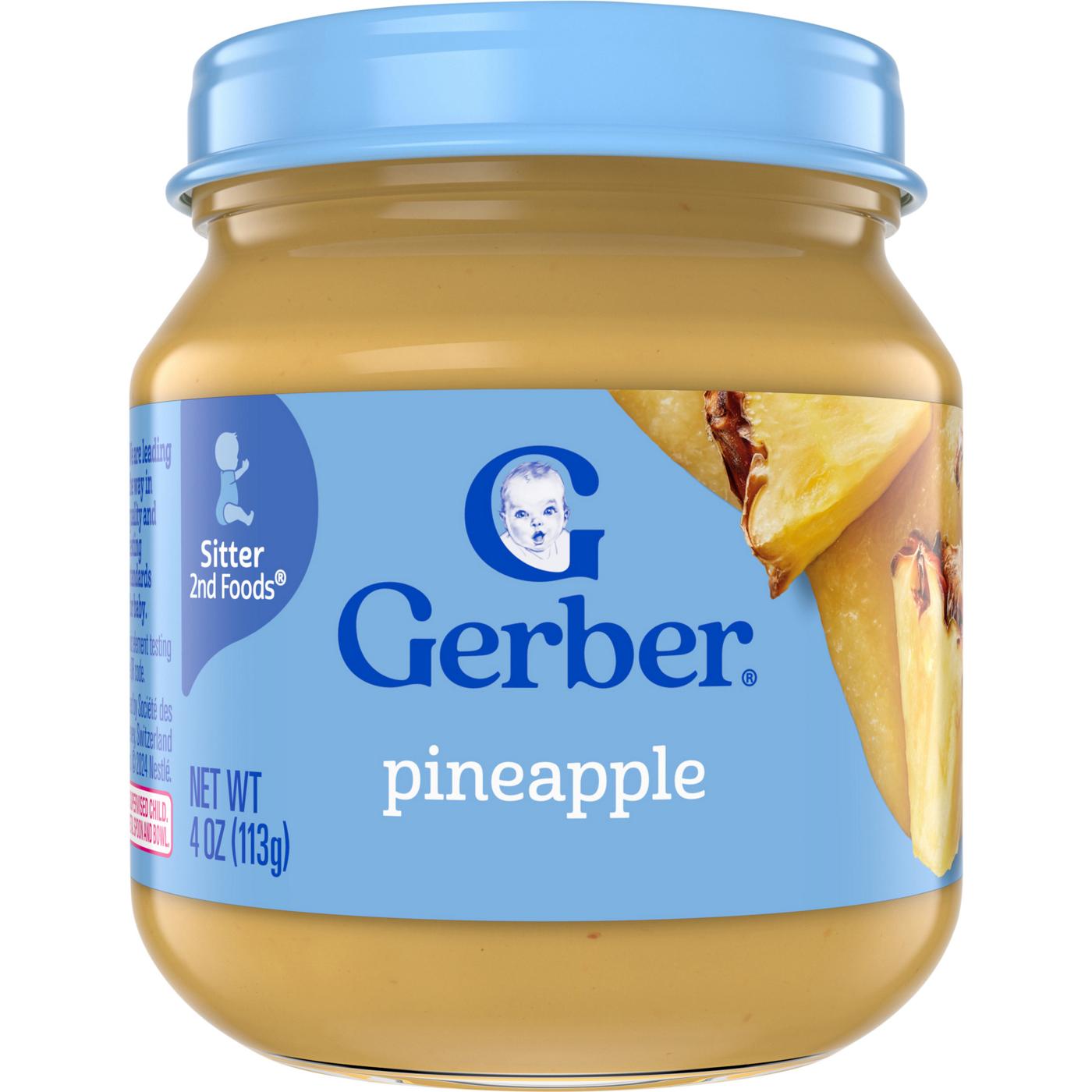 Gerber Stage 2 Baby Food - Pineapple; image 1 of 3
