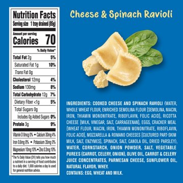 Gerber Toddler Simply Pick Ups Ravioli - Cheese & Spinach + Chicken & Carrot