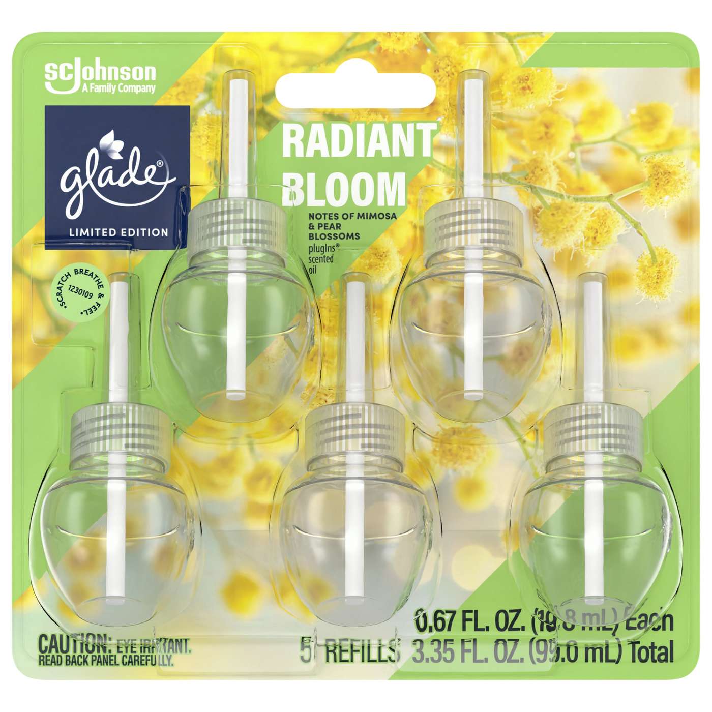 Glade PlugIns Scented Oil Air Freshener, Radiant Bloom Limited Edition, 3.35 oz Total; image 1 of 8