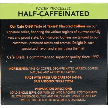 CAFE Olé by H-E-B Half Caffeinated Taste of San Antonio Medium Roast Single Serve Pods