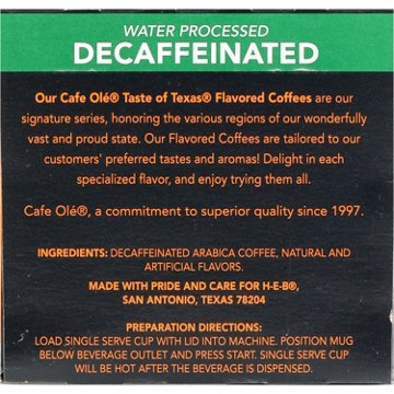 CAFE Olé by H-E-B Decaf Taste Of DFW Medium Roast Single Serve Pods
