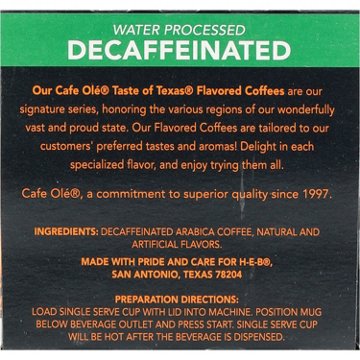 CAFE Olé by H-E-B Decaf Taste Of Austin Medium Roast Single Serve Pods