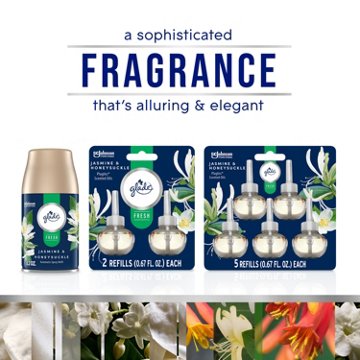 Glade Plug In Scented Oil - Fresh Jasmine & Honeysuckle - 3.35 oz