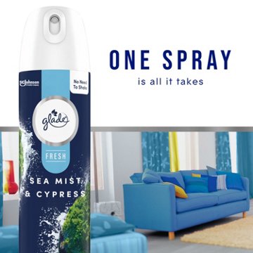 Glade Aerosol Air Freshener Spray- Sea Mist & Cypress