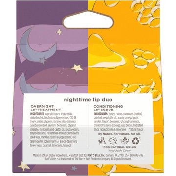 Burt's Bees Nighttime Lip Duo Lip Scrub & Lip Treatment
