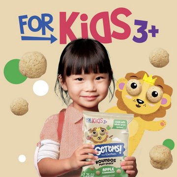 Get'ems! Roundos Puff Snack - Apple Cinnamon