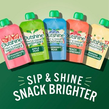 Outshine Fruit & Yogurt Smoothies - Strawberry Coconut, 3.5 oz Pouches