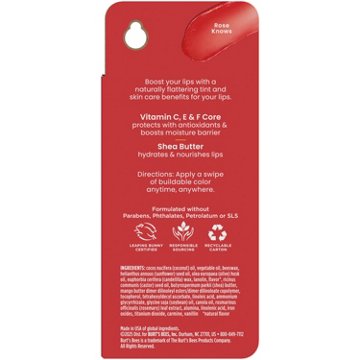 Burt's Bees Tinted Boosted Lip Balm - Rose Knows